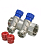 Коллектор VALTEC с регул.вентилями 1"х2 вых. 1/2" нар. VTc.560.N.0602